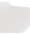 Tabouret de bar design blanc en plastique et métal Monaco