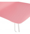 Tabouret de bar design rose en plastique et métal Monaco