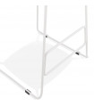 Tabouret de bar design rose en plastique et métal Monaco