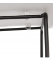 Tabouret de bar design blanc en plastique et métal Monaco Mini