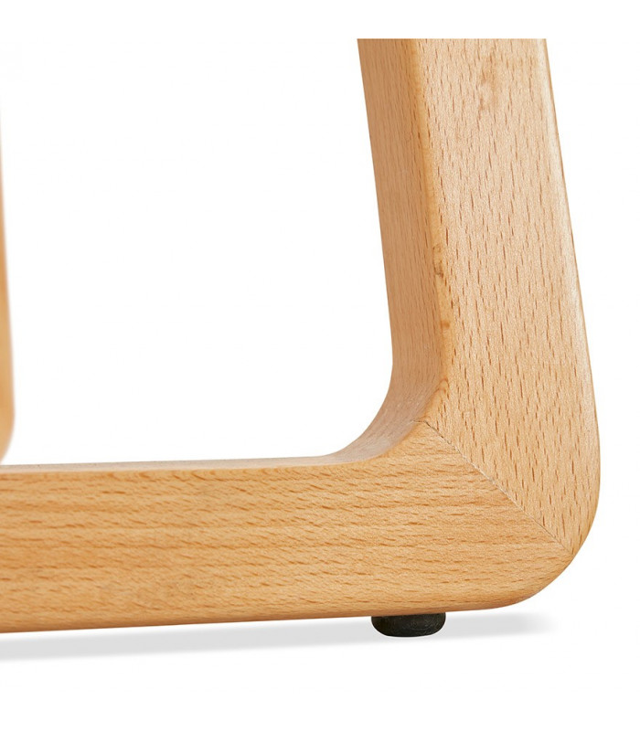 Tabouret de bar design gris foncé en tissu et bois Parkman Mini