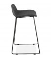 Tabouret de bar design gris foncé en tissu et métal Pineapple Mini