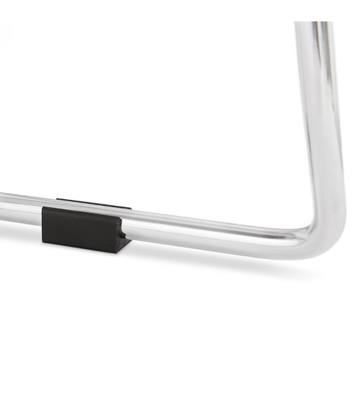 Tabouret de bar design noir en plastique et métal Reman