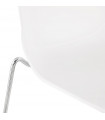 Tabouret de bar design blanc en plastique et métal Reman Mini