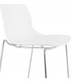 Tabouret de bar design blanc en plastique et métal Reman Mini