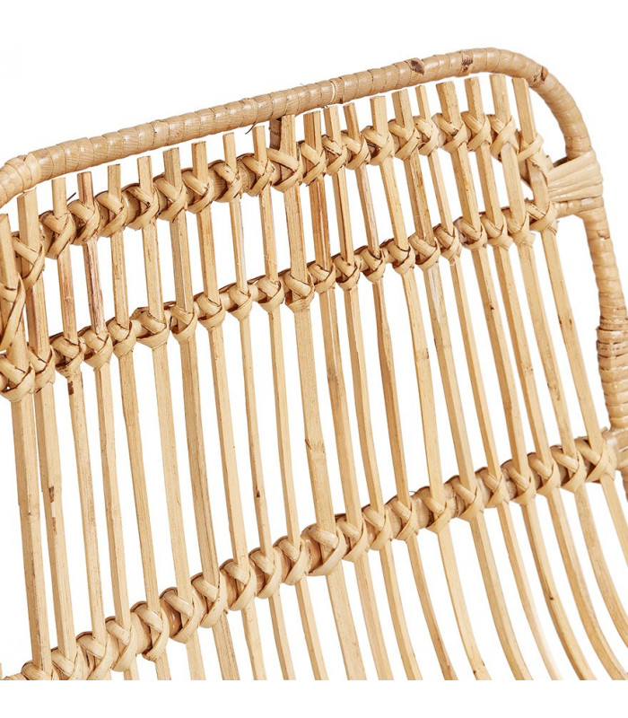 Tabouret de bar design naturel en bois et métal Giamatti