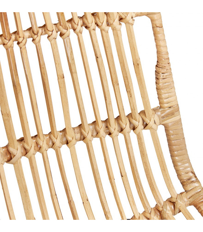 Tabouret de bar design naturel en bois et métal Giamatti