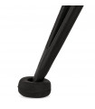 Tabouret de bar design noir en bois et métal Giamatti