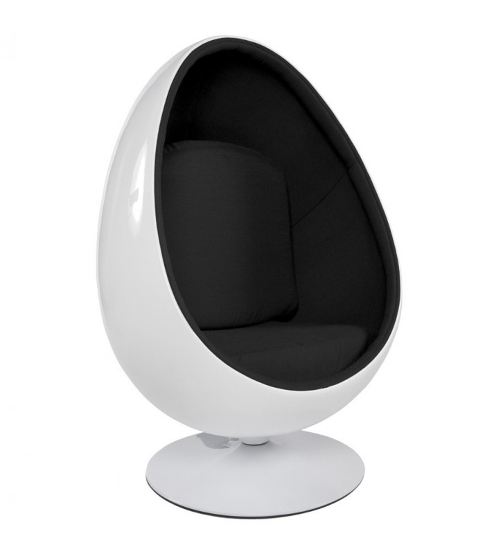 Fauteuil Design blanc en plastique et tissu Piccadilly