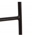 Tabouret de bar design naturel en bois et métal Jak