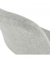 Chaise design gris en tissu et bois Avit