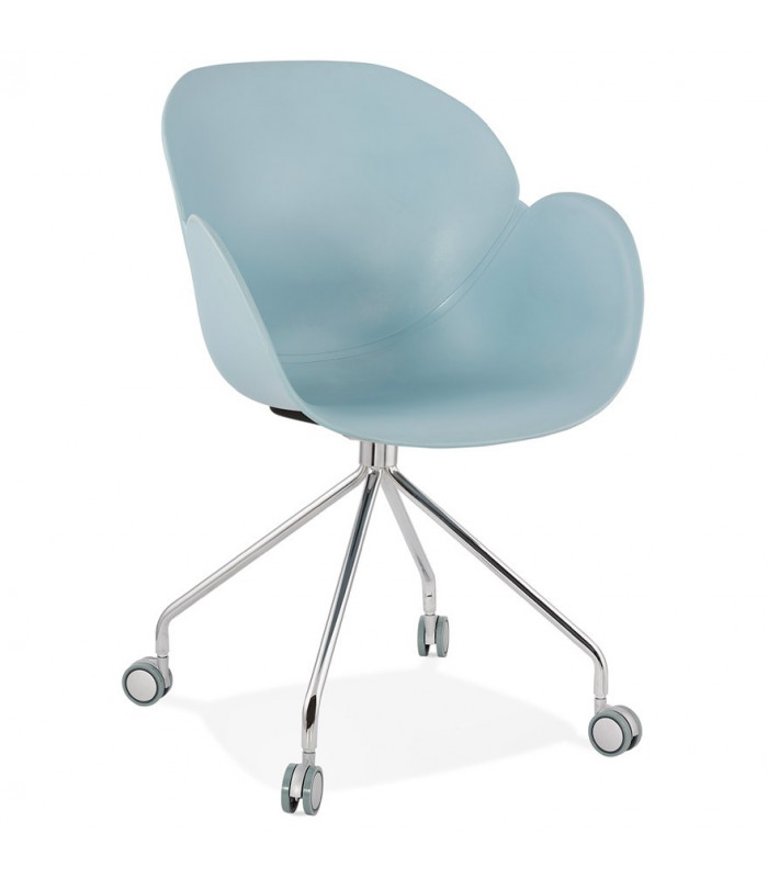 Fauteuil design bleu en plastique Malia