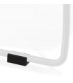 Chaise design rose en plastique et métal Amalfi