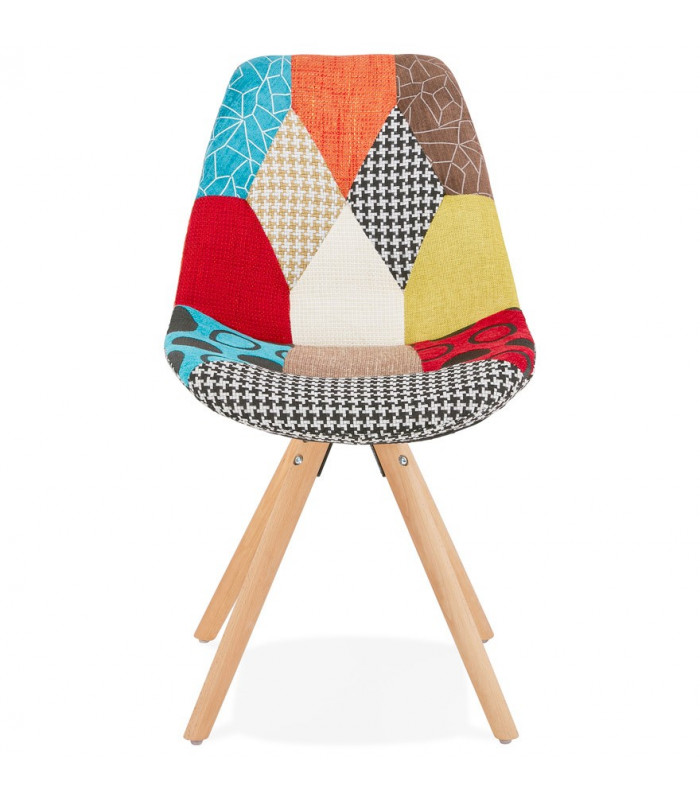 Chaise design en tissu et bois Marshall