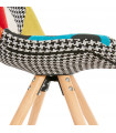 Chaise design en tissu et bois Marshall