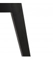 Chaise design blanc en plastique et bois Arabesque