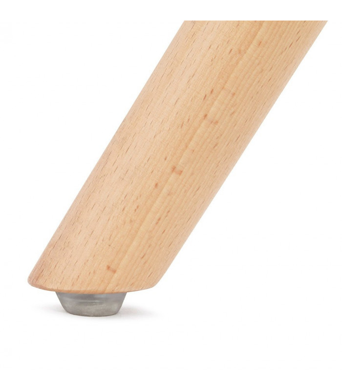 Chaise design gris foncé en tissu et bois Bluffton