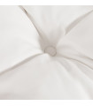 Fauteuil design (non empilable) blanc en similicuir Ava