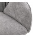 Fauteuil design gris clair en tissu Langella