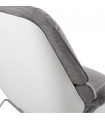 Fauteuil design gris clair en tissu Langella