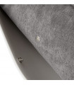 Fauteuil design gris clair en tissu Langella