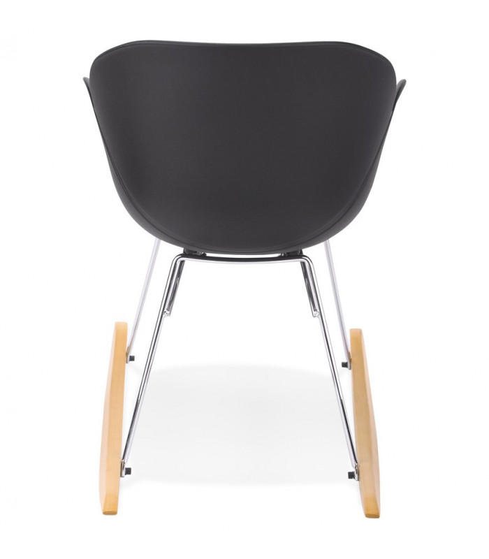 Fauteuil design noir en plastique Firenz
