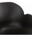 Fauteuil design noir en plastique Firenz