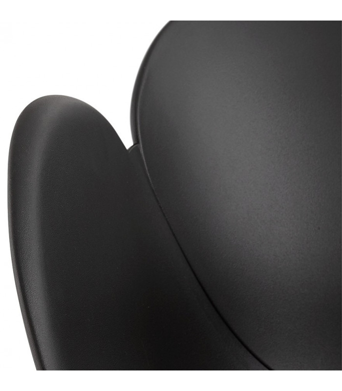 Fauteuil design noir en plastique Firenz