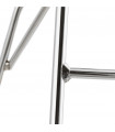 Fauteuil design gris foncé en tissu Ozias