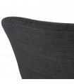 Fauteuil design gris foncé en tissu Ortona