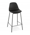 Tabouret de bar design noir en plastique Confetti Mini
