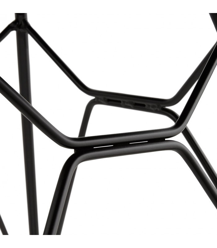 Fauteuil design gris foncé en tissu Concord