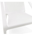 Fauteuil design blanc en plastique Morad