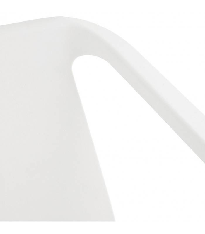 Fauteuil design blanc en plastique Morad