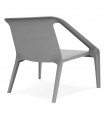 Fauteuil design gris foncé en plastique Morad