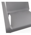 Fauteuil design gris foncé en plastique Morad