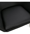 Fauteuil design noir en similicuir Grove