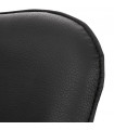 Fauteuil design noir en similicuir Grove