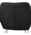 Fauteuil design noir en similicuir Grove