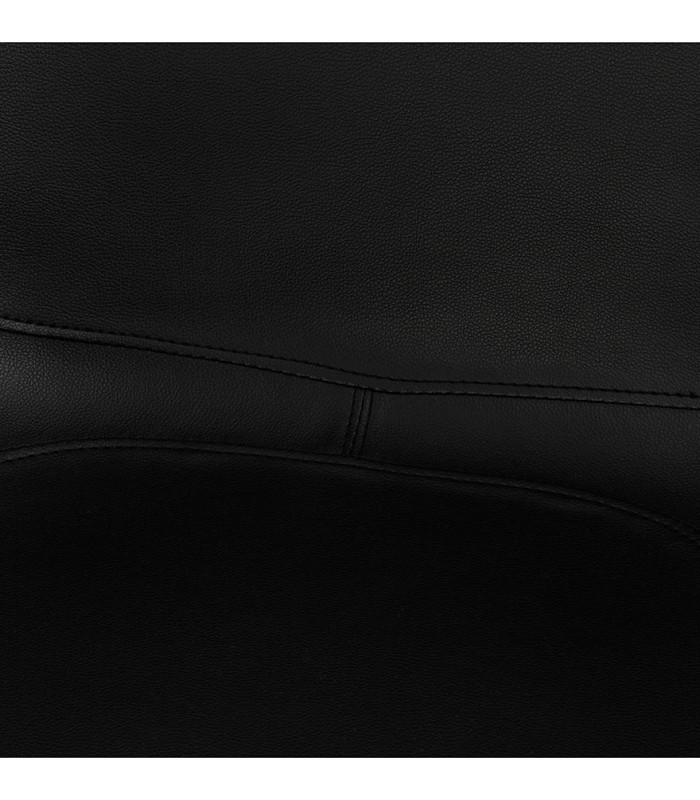Fauteuil design noir en similicuir Henley