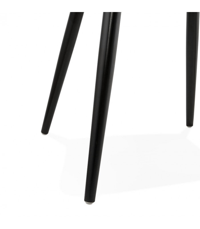 Fauteuil design noir en similicuir Henley