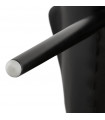 Fauteuil design noir en similicuir Henley