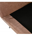 Fauteuil design marron en similicuir Grove