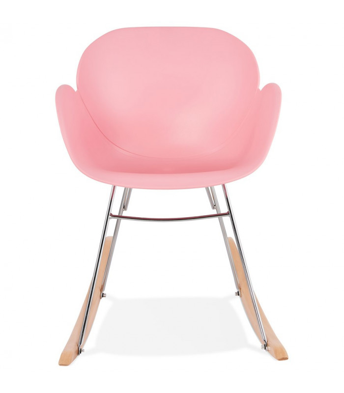Fauteuil design rose en plastique Firenz