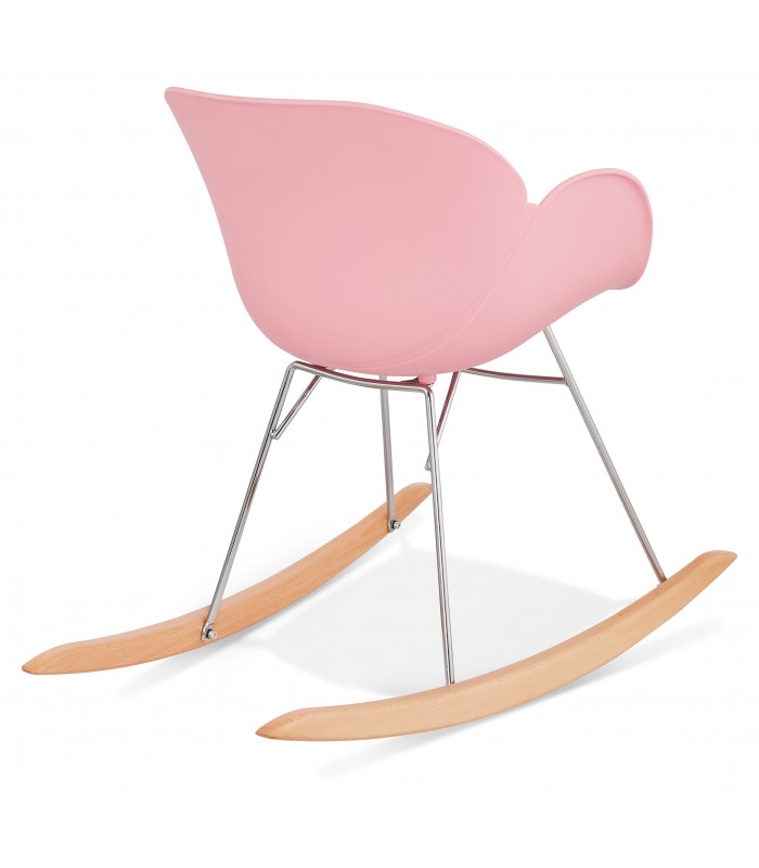 Fauteuil design rose en plastique Firenz