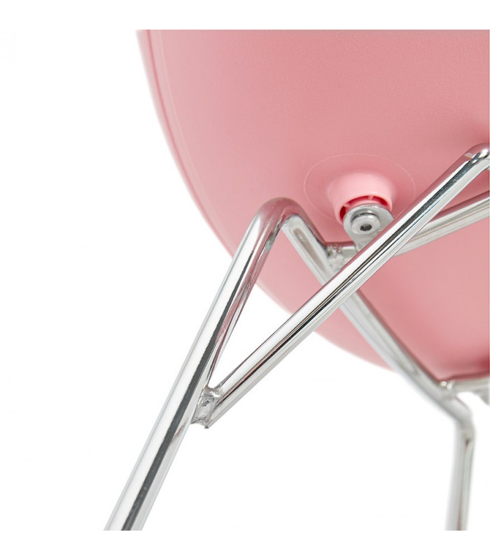 Fauteuil design rose en plastique Firenz