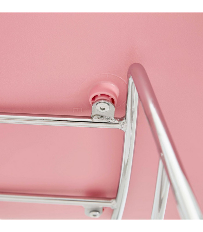 Fauteuil design rose en plastique Firenz