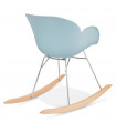 Fauteuil design bleu en plastique Firenz
