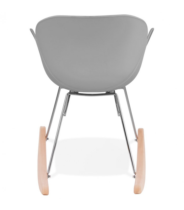 Fauteuil design gris en plastique Firenz