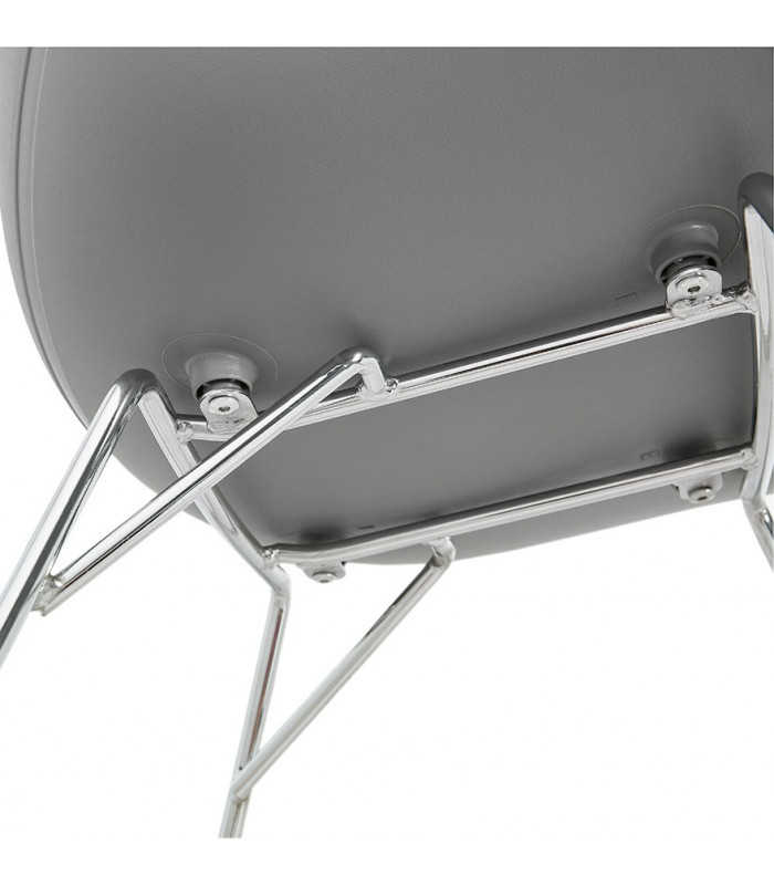Fauteuil design gris en plastique Firenz